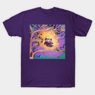 Tie Dye Sunrise Owl T-Shirt